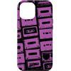 Vintage Analog Audio Outfits From the 80 Custodia per iPhone 12 Pro Max Mixtapes - Nastri musicali, motivo musicale, colore: viola