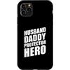Cool And Funny Designs for Moms And Dads Custodia per iPhone 11 Pro Max Husband Daddy Protector Hero