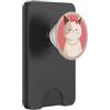 Bowtique Lane Gatto con una collana di perle per ragazze, adolescenti PopSockets PopWallet per MagSafe