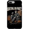 Funny Waiting On Parts Skeleton Gifts Me Custodia per iPhone 7 Plus/8 Plus In attesa di parti Scheletro Meccanico Garage Divertente Riparazione Auto