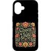 Retro Faith & Floral Scripture Designs Custodia per iPhone 16 Choose Joy Philippians 4:4 Retro Floreale Cristiano Verso