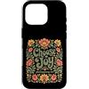 Retro Faith & Floral Scripture Designs Custodia per iPhone 16 Pro Choose Joy Philippians 4:4 Retro Floreale Cristiano Verso