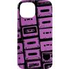Vintage Analog Audio Outfits From the 80 Custodia per iPhone 15 Mixtapes - Nastri musicali, motivo musicale, colore: viola