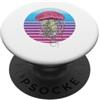 Fiori di medusa che si tuffano Fiori flo Fiori di medusa che si tuffano Fiori vintage floreali Oceano PopSockets PopGrip Adesivo