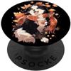 Pumpkin Spice Fall Autumn Season Thanksg Border Collie Autunno Autunno Foglie Zucca Spezia Latte Kawaii PopSockets PopGrip Adesivo