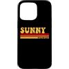 LUXETHREADS Custodia per iPhone 15 Pro Max Nome Soleggiato Personalizzato Carino Idea Donne Vintage Sunny