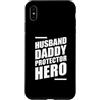 Cool And Funny Designs for Moms And Dads Custodia per iPhone XS Max Husband Daddy Protector Hero