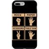 Rock Paper Scissors Table Saw Carpenter Custodia per iPhone 7 Plus/8 Plus Sega da tavolo Rock Paper Scissors, divertente falegname