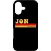 AmaStyle Co. Custodia per iPhone 17 JON Nome Idea Personalizzata Uomo Retro Vintage JON