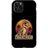 Retro Dinosaur Motherhood Graphic Collec Custodia per iPhone 11 Pro MOONBEAM SARUS Retro Tramonto Festa della Mamma Vintage
