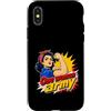 Girl Power Retro Kunst Selbstliebe State Custodia per iPhone X/XS One Woman Army Comic Pop Art forza autostima