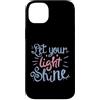 Inspired In The Bible Custodia per iPhone 14 Plus Lascia che la tua luce risplenda Fede cristiana Inspirational