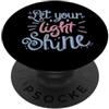 Inspired In The Bible Lascia che la tua luce risplenda Fede cristiana Inspirational PopSockets PopGrip Adesivo