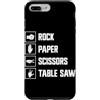 Rock Paper Scissors Table Saw Carpenter Custodia per iPhone 7 Plus/8 Plus Sega da tavolo Rock Paper Scissors - Divertente gioco per la lavorazione del legno