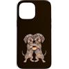 Dogs & Coffee Designs Custodia per iPhone 13 Pro Max Tazza da caffè con due cani a pelo ruvido con la Germania