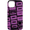 Vintage Analog Audio Outfits From the 80 Custodia per iPhone 13 Mixtapes - Nastri musicali, motivo musicale, colore: viola