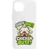 Guess What Chicken Butt Funny Chicken Hu Custodia per iPhone 14 Plus Guess What Chicken Butt Funny Chicken Humor Chicken Meme