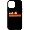 AmaStyle Co. Custodia per iPhone 12 Pro Max ZAIN Nome Idea Personalizzata Uomini Retro Vintage ZAIN