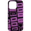 Vintage Analog Audio Outfits From the 80 Custodia per iPhone 15 Pro Max Mixtapes - Nastri musicali, motivo musicale, colore: viola