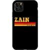 AmaStyle Co. Custodia per iPhone 11 Pro Max ZAIN Nome Idea Personalizzata Uomini Retro Vintage ZAIN