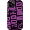Vintage Analog Audio Outfits From the 80 Custodia per iPhone 11 Pro Mixtapes - Nastri musicali, motivo musicale, colore: viola