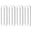 BESTonZON 4 Pezzi Fermapesi da Sub in Acciaio Inox, Fermaglio Dentato | Design a Forma di Doppio Dente, Chiusura Semplice, Resistenza alla Corrosione, per Immersione e Sport Acquatici