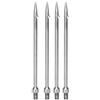 Baxnore 4 Pezzi in Acciaio Inossidabile a Punta Singola arpione Gig Gaff Hook Barb Fish Spear per Attrezzatura da Pesca all'aperto