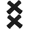 SHINEOFI 4 Pezzi Manicotti Antiscivolo per Pagaia Kayak TPE Nero 30 MM | Pagaie Smontabili, Diametro 30mm, Superficie Antiscivolo, Controllo e Stabilità in Navigazione
