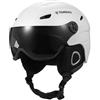 Aumotop Casco da Sci con Maschera Antiappannamento, Regolabile M-L | Policarbonato resistente, fodera in peluche spessa, design leggero, di ventilazione
