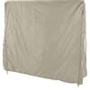 XUMIUZIY Copertura per Tavolo da Pong con Cerniera Beige, 190 Silver | Taffetà di poliestere spalmato argento 190, chiusura con cerniera, resistente all\'acqua, alla polvere, al sole, per tavoli