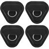 OUNONA 4 Pezzi di Patch per Anelli a D per Paddle Board, Cuscinetti | Kit di anelli a D per paddle board, struttura stabile e facile installazione, per il fissaggio al ponte e l'utilizzo su