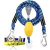 Generic Corda di trazione per boa trainata supporta fino a 4 utenti | con Gancio e Puleggia Girevole 360 Gradi per Sport acquatici Kayak Surf Piscina Fiume