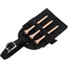 TOYANDONA Porta Tee da Golf in PU e Legno con Tracolla Regolabile | Organizzatore Compatto con Zip e Scomparti, Include 3 Tee in Legno da 83mm per Pratica e Carrello