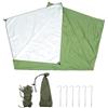 DEARMAMY Telo Parasole Campeggio Anti-UV, Tenda Outdoor Verde | Poliestere e Alluminio, Portatile per Area Giochi e Parcheggio, Accessorio Leggero
