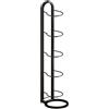 Generisch Scaffale verticale per palline da basket, supporto in metallo per pallavolo, 5 livelli, per pallacanestro, pallavolo, calcio, garage, palestra, interni, esterni, scuola, cortile