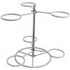 Baoblaze Ball Rack Organizzatore Palle Palle Fitness Espositore Palestra Acciaio Robusto Salvaspazio Verticale Scaffalatura, Supporto Per 6 Palloni Da Yoga Grigio Argento