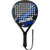 Smartwo Racchetta da padel leggera per principianti, telaio in fibra di carbonio e | Racchetta da paddle tennis per ragazzi, uomini e donne adulti, giochi casual in famiglia per vacanze e divertimento
