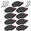 Xixian PVC Club Iron Head Covers with Secure Red Clip Protection | Materiale in morbido PVC, adatto per ferri 3-SW, design sicuro con clip rossa, set portatile leggero per l\'organizzazione