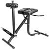 GORILLA SPORTS® Panca Iperestensioni Schiena e Addominali, Max 200 kg | Sedia romana regolabile con supporti per gambe e cosce, struttura in acciaio, piedini antiscivolo, adatta fino a 185 cm
