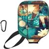LMNvbz Spa Village of Floral Water Bath Salt Candles Print Universal Pickleball Paddle Cover