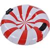 SIXRUN Ciambella Gonfiabile da con Maniglie, Anello da Slitta in PVC | Struttura Robusta in PVC, Supporta Fino a 450 Libbre, Resistente Al Freddo per Slittino Invernale All'aperto, 2 Maniglie di