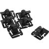 WRITWAA 6 Pezzi Clip Rotante per Tubo Idratazione Zaino, Fissaggio ABS Nero | Compatibile Sacca Idrica e Tubo, Presa Sicura, Rimozione Rapida, per Avventure e Ciclismo