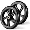 MOBUTOFU 2 Pezzi Ruote Monopattino Freestyle in PU Nero per Uso Quotidiano | Rotelle Nere Grip Migliorato, Guida Fluida, Adatte a Scooter e Pattini in Strada