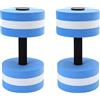 XUMIUZIY 2 Pezzi EVA Water Floating Dumbbell, Yoga Exercise Foam Dumbbell | materiale EVA ecologico, resistente all\'acqua, resistente alla corrosione, leggero e altamente galleggiante, per il