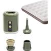 Generisch Pompa ad aria, pompa ad aria per gommoni, gonfiatore portatile | Pompa ricaricabile multifunzione compatta da 1600 mAh per galleggiante da piscina, sacchetto sottovuoto
