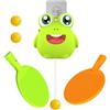 Frfik Gioco da ping pong, allenamento da ping pong per bambini, cordino | Include 2 racchette e 3 palline, struttura portatile, per casa, giardino e