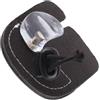 Baxnore Tiro con l' Finger Tab Doppio Strato Protezione Protettiva in Pelle Pad Comodo Attrezzatura da Pratica per Ricurvo Nero 8.5x7x3.6cm