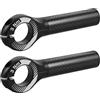 Homoyoyo 2 Pezzi Manubrio Ausiliario in Fibra di Carbonio per Bici da Corsa | Diametro Foro 22, 2mm, Struttura in Plastica, Presa Comoda, Design Compatto per Bicicletta e Strada