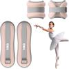 BOUFEIDA Pesi per Caviglie 2 Pezzi, Cavigliere Pesi per Piede/Polso - Adatti a Principianti e Bambini per Esercizi di Danza, Camminata, Jogging e Fitness (Rosa, 1KG)