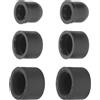 TOYANDONA Cuscinetti per Truck Longboard in Poliuretano Nero, 3 Misure | 12mm, 16mm e 18mm, Installazione Rapida, Riduce Vibrazioni, per Longboard e Skate
